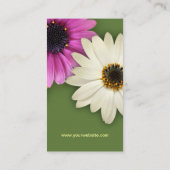 Bunte Gänseblümchen-Blumengeschäftskarte Visitenkarte (Rückseite)