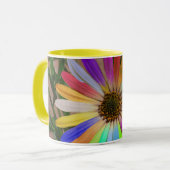 Bunte Gänseblümchen-Kaffee/Tee-Tasse Tasse (Vorderseite Links)