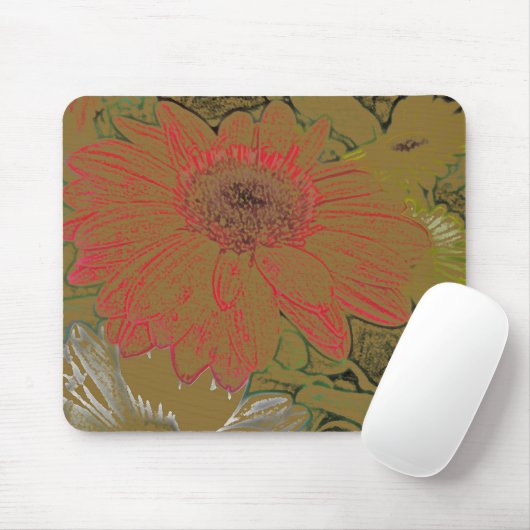 Bunte Gänseblümchen Mousepad (Mit Mouse)