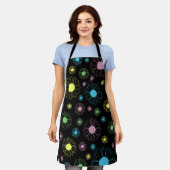 Bunte Gänseblümchen Schürze (Getragen)
