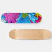 Bunte Gänseblümchen Skateboard (Horizontal)