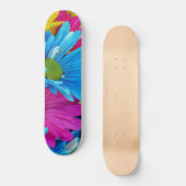 Bunte Gänseblümchen Skateboard (Vorderseite)