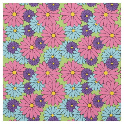 Bunte Gänseblümchen Stoff (Muster)