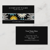 Bunte Gänseblümchen-Visitenkarte Visitenkarte (Vorne/Hinten)