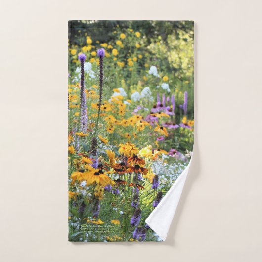 Bunte Gärten entlang den Bahnen! Handtuch (Handtuch)