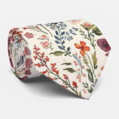 Bunte Gartenblumen Wildblume Frühlingswiese Krawatte (Gerollt)