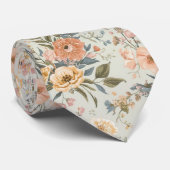 Bunte Gartenblumen Wildblume Frühlingswiese Krawatte (Gerollt)