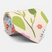 Bunte Gartenblumen Wildblumen Frühjahrs Wiese Krawatte (Gerollt)