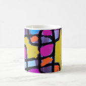 Bunte Gebäude-Blöcke Kaffeetasse (Mittel)