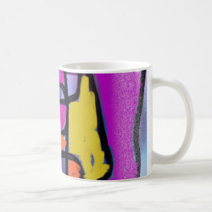 Bunte Gebäude-Blöcke Kaffeetasse