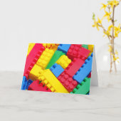 Bunte Gebäude-Blöcke Karte (Gelbe Blume)