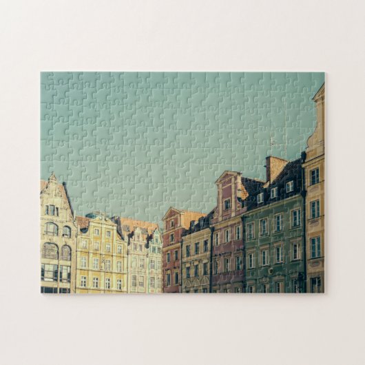 Bunte Gebäude in Breslau, Polen Puzzle (Horizontal)