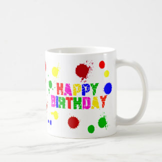 bunte Geburtstags-Tasse Kaffeetasse