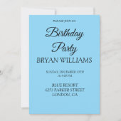 Bunte Geburtstagsfeier Einladung (Vorderseite)