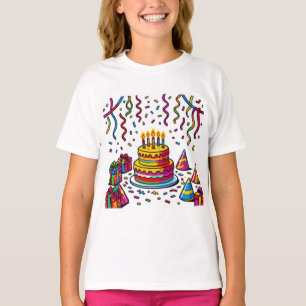 Bunte Geburtstagskuchen-Partyfeier T-Shirt