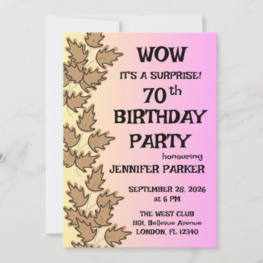 Bunte Geburtstagsparty Einladung (Vorderseite)