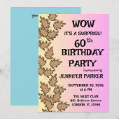 Bunte Geburtstagsparty Einladung (Vorne/Hinten)