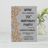 Bunte Geburtstagsparty Einladung (Stehend Vorderseite)