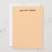 Bunte Geburtstagsparty Einladung (Rückseite)