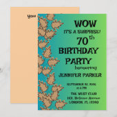 Bunte Geburtstagsparty Einladung (Vorne/Hinten)