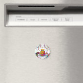 Bunte Geburtstagstorte Feierparty Magnet (In Situ (Geschirrspüler))