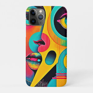 Bunte Gefühle: Abstraktes Gesicht Case-Mate iPhone Hülle