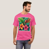 Bunte Gefühle: Abstraktes Gesicht T-Shirt (Vorne ganz)