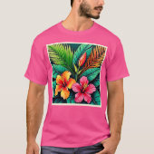 Bunte Gefühle: Abstraktes Gesicht T-Shirt (Vorderseite)