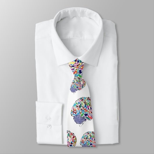 Bunte Gehirne Krawatte (Gebunden)