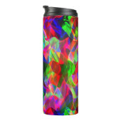 Bunte, gekrümmte Dreiecke oder farbige Gewölbe. Thermosbecher (Nach rechts gedreht)