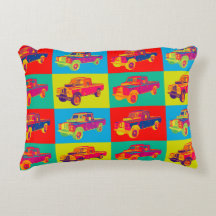 Bunte Geländewagen-Lieferwagen-LKW-Pop-Kunst 1971