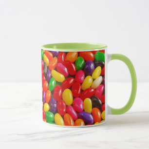 Bunte Geleebonbonmuster-Tasse Tasse