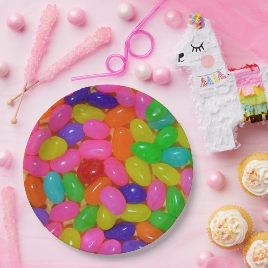 Bunte Geleebonbonsüßigkeit Pappteller (Party)
