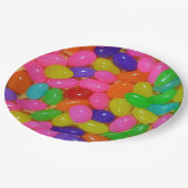 Bunte Geleebonbonsüßigkeit Pappteller (Schrägansicht)