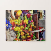 Bunte Gemüse auf dem Bauernmarkt Puzzle (Horizontal)