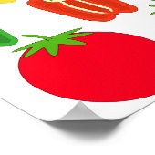 Bunte Gemüse. Poster (Ecke)