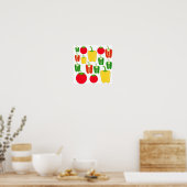 Bunte Gemüse. Poster (Küche)