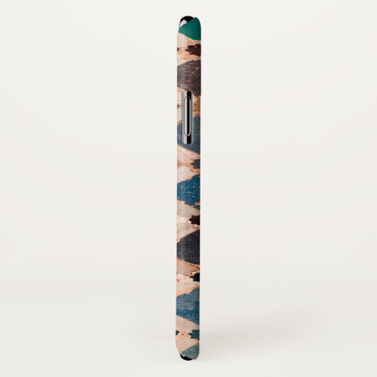 bunte gemusterte Fliesen Case-Mate iPhone Hülle (Hinten/Rechts)