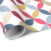 Bunte gemusterte Verpackung der Kreisviertel Geschenkpapier (Rolleneckpunkt)