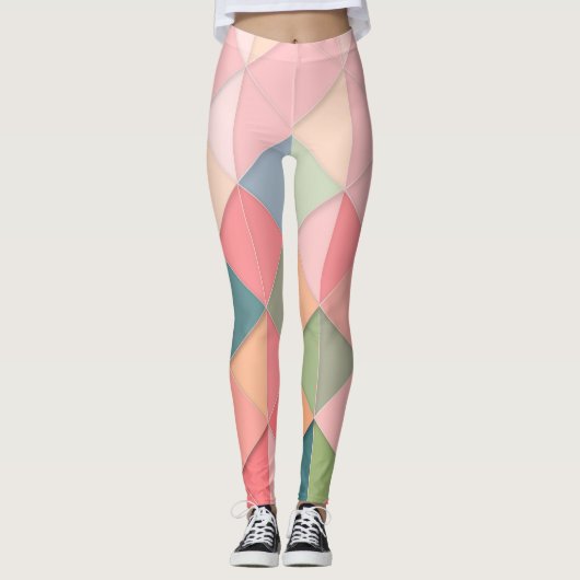 bunte Geometrie der Leggings (Vorderseite)