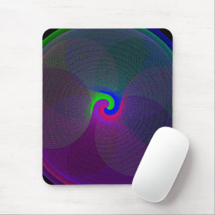 Bunte geometrische Mauspad mit verschmolzenem Zent