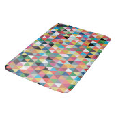 Bunte geometrische Muster-Bad-Matte Badematte (Schrägansicht)