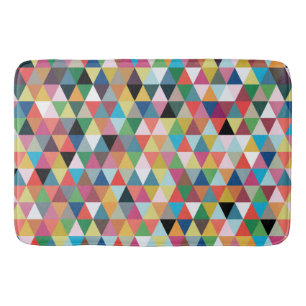 Bunte geometrische Muster-Bad-Matte Badematte