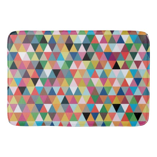 Bunte geometrische Muster-Bad-Matte Badematte (Vorderseite)