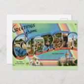 Bunte Georgien Staat Grüße Postkarte (Vorne/Hinten)