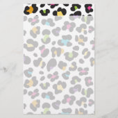 Bunte Gepard-Leopard-Druck-Geschenke für Teenager Briefpapier (Vorderseite)