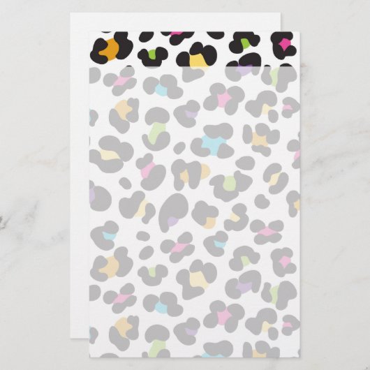 Bunte Gepard-Leopard-Druck-Geschenke für Teenager Briefpapier (Vorne/Hinten)