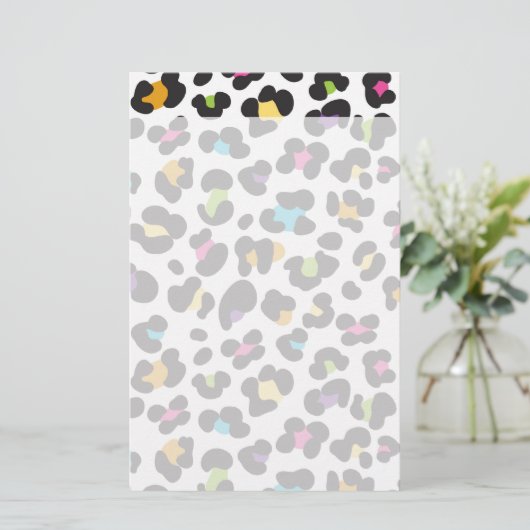Bunte Gepard-Leopard-Druck-Geschenke für Teenager Briefpapier (Stehend Vorderseite)