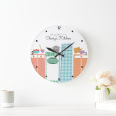 bunte Geräte, die Backenküchenuhr kochen Große Wanduhr (Zuhause)