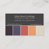 Bunte Geschäfts-Karte der Butike-(v10) Visitenkarte (Rückseite)